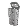 Корзина для белья Полимербыт Amethyst 4349421 серый 40 л