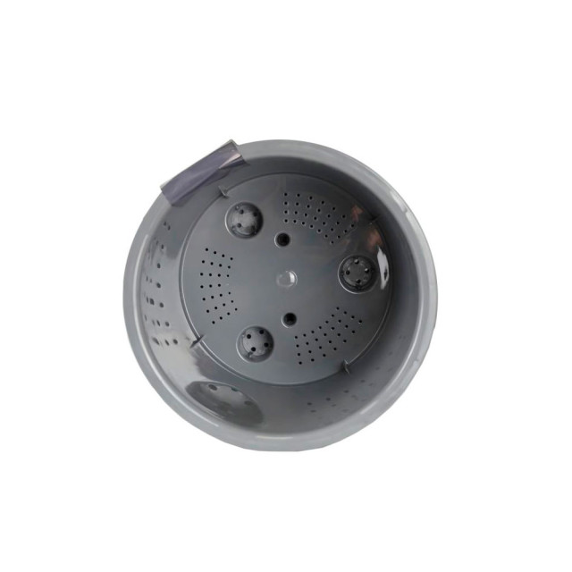 Горшок для цветов Полимербыт Genius с дренажной вставкой серый 12.2 л