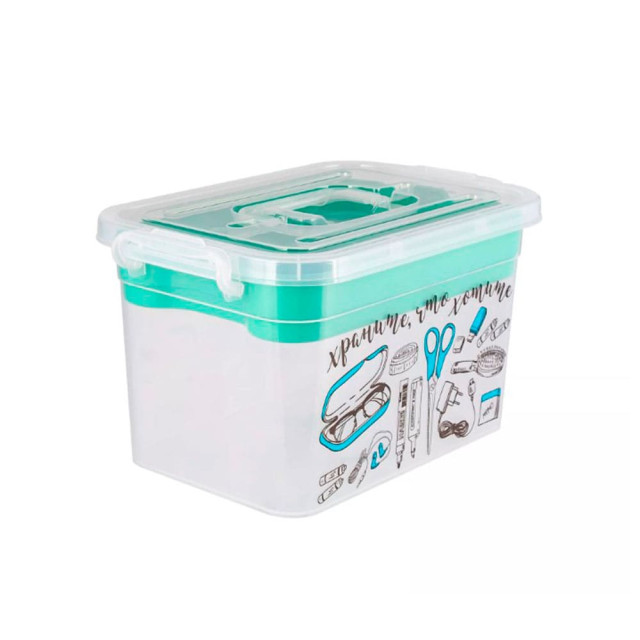 Контейнер для хранения Полимербыт Важные мелочи 4380902 310*200*180 мм 6.5 л