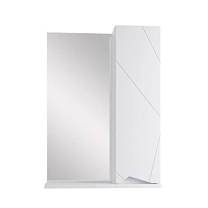 Зеркальный шкаф SanStar Линни 50 для ванной комнаты подвесной белый