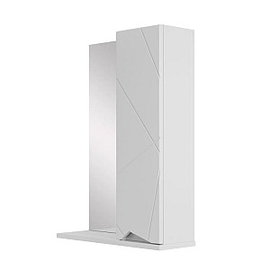 Зеркальный шкаф SanStar Линни 50 для ванной комнаты подвесной белый