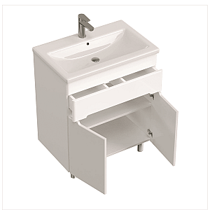 Тумба SanStar 224.1-1.4.1.ККОМ с умывальником Модена 70 белая