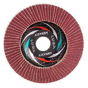 Круг лепестковый Lugaabrasiv 125*22 мм А120 конический КЛТ2