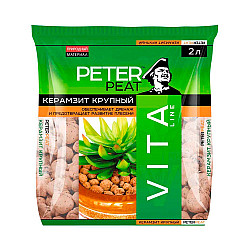 Керамзит Peter Peat Vita В-11-2 крупный фракция 10-20 мм 2 л