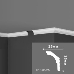 Плинтус потолочный Де-Багет П 18 35/35 35*25*2000 мм
