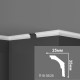 Плинтус потолочный Де-Багет П 18 35/35 35*25*2000 мм Плинтус потолочный Де-Багет П 18 35/35 35*25*2000 мм