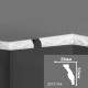 Плинтус потолочный Де-Багет декор ДП 27/60 27*60*2000 мм Плинтус потолочный Де-Багет декор ДП 27/60 27*60*2000 мм