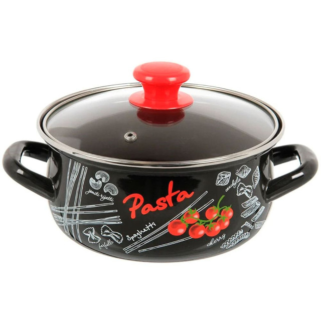 Кастрюля КМЗ Болоньезе 61915-103/4.02-У4 сферическая черная 2 л