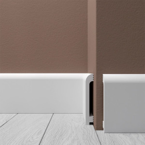 Плинтус напольный Де-багет XPS polymer H 3 100*16 мм