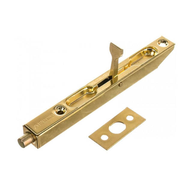 Шпингалет торцевой Apecs FB-01-140-G золото