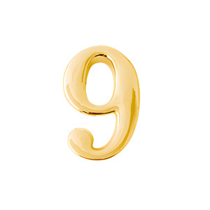 Цифра дверная Apecs DN-01-9-Z-G