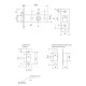 Защелка врезная Avers 5400-AC