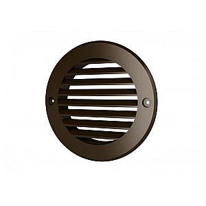 Вентрешетка Era 10PKHkop круглая с фланцем D100 мм коричневая
