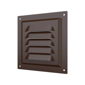 Вентрешетка Era 1212МЭ кор 125*125 мм металлическая коричневая