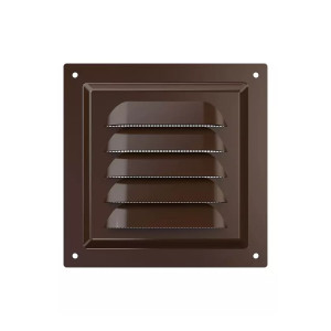 Вентрешетка Era 1212МЭ кор 125*125 мм металлическая коричневая