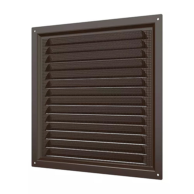 Вентрешетка Era 2525МЭ 250*250 мм вытяжная стальная коричневая
