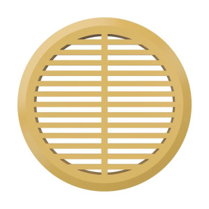 Вентрешетка Era 05ДП 1/4 круглая с фланцем D 50 мм бежевая 4 шт