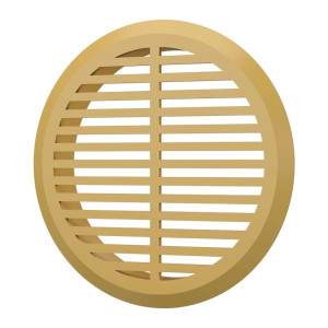 Вентрешетка Era 05ДП 1/4 круглая с фланцем D 50 мм бежевая 4 шт