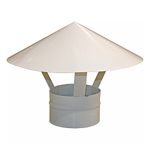 Зонт крышный для круглых воздуховодов Era Pro 100RUG 100 мм оцинкованная сталь белый