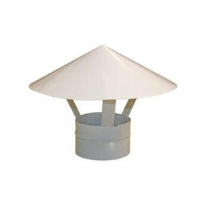 Зонт крышный для круглых воздуховодов Era Pro 125RUG 125 мм оцинкованная сталь белый