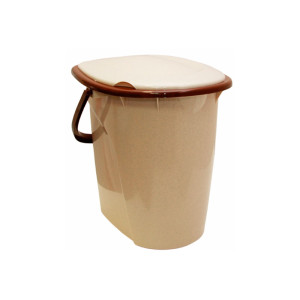 Ведро туалетное Idea М 2460 бежевый мрамор 24 л