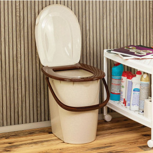 Ведро туалетное Idea М 2460 бежевый мрамор 24 л