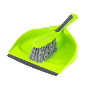 Щетка-сметка и совок с резинкой Idea Дуэт М 5176 салатовый