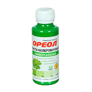 Паста колеровочная Ореол №12 универсальная салатный 100 мл