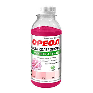 Паста колеровочная Ореол №09 универсальная розовый 100 мл