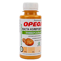 Паста колеровочная Ореол №03 универсальная желто-коричневый 100 мл
