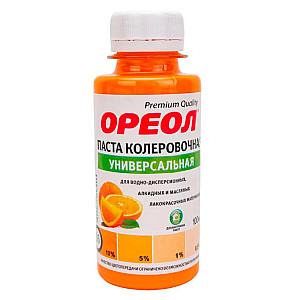 Паста колеровочная Ореол №26 универсальная апельсин 100 мл