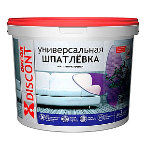 Шпатлевка универсальная Ореол масляно-клеевая для внутренних работ 4 кг