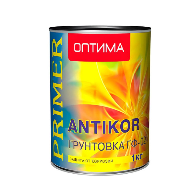 Грунтовка Оптима ГФ-021 универсальная серая 1 кг