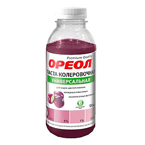Паста колеровочная Ореол №31 универсальная сливовый 100 мл