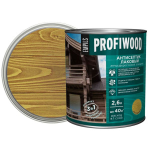 Антисептик Profiwood лаковый тонирующий калужница 2.6 л