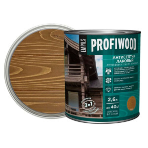 Антисептик Profiwood лаковый тонирующий орех 2.6 л
