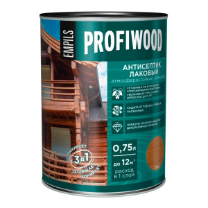 Антисептик Profiwood лаковый тонирующий тик 0.75 л