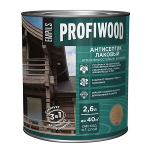 Антисептик Profiwood лаковый тонирующий дуб 2.6 л