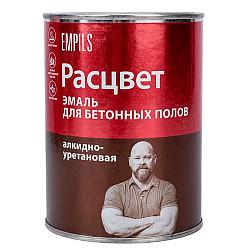 Эмаль для бетонных полов Расцвет серая 0.9 кг
