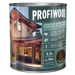 Защитно-декоративное покрытие для древесины Profiwood палисандр 2.5 л