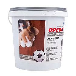 Эмаль для пола Ореол акриловая красно-коричневая полуматовая 0.9 кг