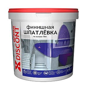 Шпатлевка финишная Ореол на основе ПВА для внутренних работ белая 1.3 кг