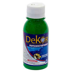 Паста колерная Dekor №13 салатный 0.1 кг