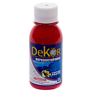 Паста колерная Dekor №19 розовый 0.1 кг