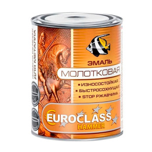 Эмаль декоративная Euroclass с молотковым эффектом золотистая 0.8 кг