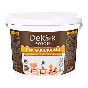 Лак Dekor акриловый универсальный матовый 0.8 кг