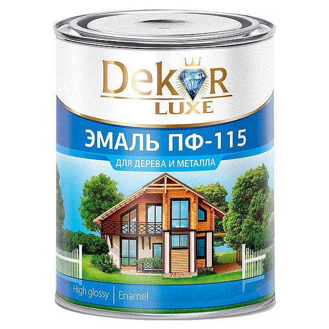 Эмаль Dekor Gold ПФ-115 хаки 0.8 кг