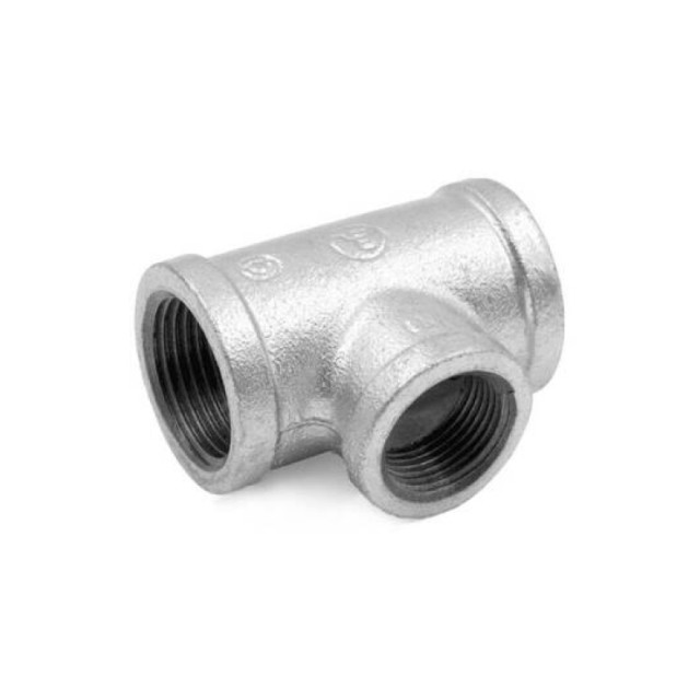 Тройник переходной Fittex Plus Ду 32*15 ВР чугунный оцинкованный