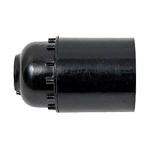 Патрон электрический IEK EPK10-04-01-K01 Е27 Пкб27-04-К01 карболит подвесной черный