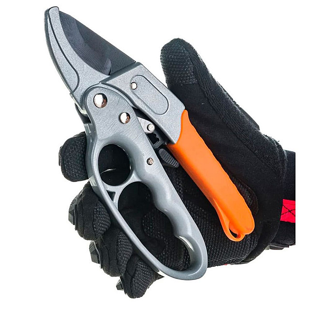 Секатор Вихрь 73/7/3/3 200 мм возвратная пружина храповый механизм тефлоновое покрытие